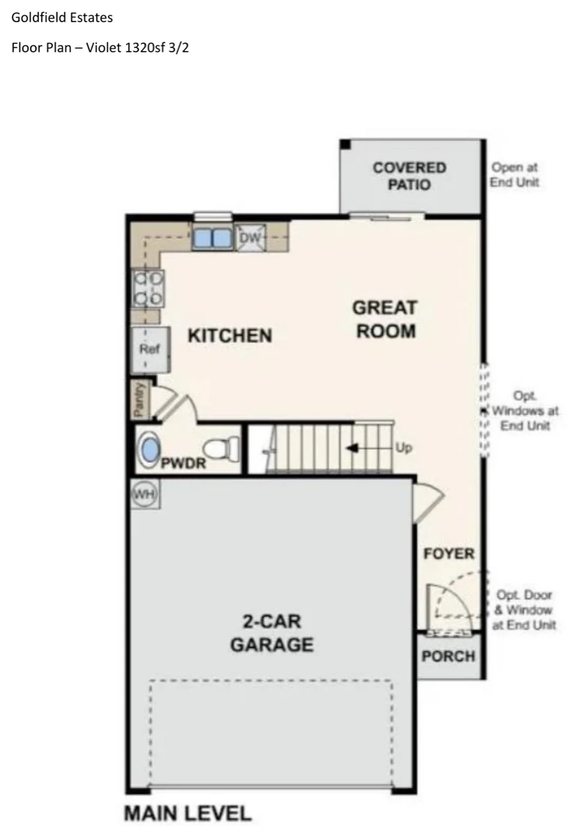 Goldfield Estates Violet Floor Plan
